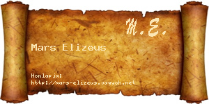 Mars Elizeus névjegykártya